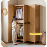 Oak Solid Wood Children's Wardrobe