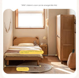 Oak Solid Wood Children's Wardrobe