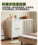 Solid Rubberwood Children's Wardrobe Combination