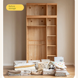 Oak Solid Wood Children's Wardrobe -