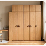 Oak Solid Wood Children's Wardrobe -