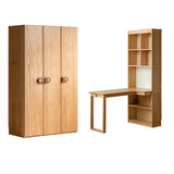 Oak Solid Wood Children's Wardrobe -