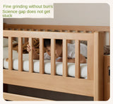 Beech Solid Wood Mother and Child Trolley Bunk Bed