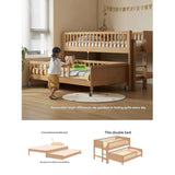 Beech Solid Wood Mother and Child Trolley Bunk Bed