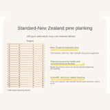 Beech Solid Wood Mother and Child Trolley Bunk Bed