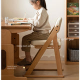 Beech Solid Wood Lift Learning Chair.