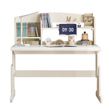 Beech Solid Wood Lift Study Desk  Adjustable White Children's Desk