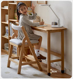 Oak Solid Wood Lifting Study Table Narrow Desk