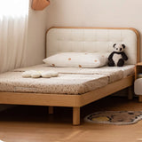 Rubberwood, Beech Solid Wood Children's Soft Bed