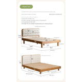 Rubberwood, Beech Solid Wood Children's Soft Bed