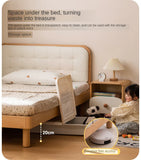 Rubberwood, Beech Solid Wood Children's Soft Bed