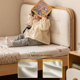 Rubberwood, Beech Solid Wood Children's Soft Bed