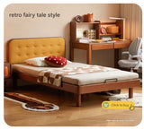 Rubberwood, Beech Solid Wood Children's Soft Bed