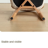 Oak Solid Wood Small Chair Children's Baby Chair.