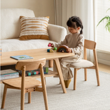 Oak Solid Wood Small Chair Children's Baby Chair.