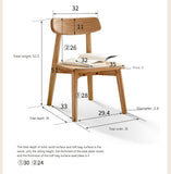 Oak Solid Wood Small Chair Children's Baby Chair.