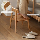 Oak Solid Wood Small Chair Children's Baby Chair.