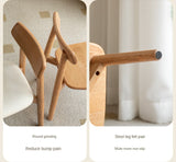Oak Solid Wood Small Chair Children's Baby Chair.