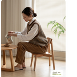 Oak Solid Wood Small Chair Children's Baby Chair.