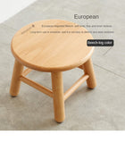 Oak, Beech Solid Wood Small Stool
