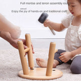 Oak, Beech Solid Wood Small Stool