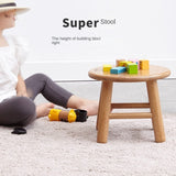 Oak, Beech Solid Wood Small Stool