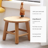 Oak, Beech Solid Wood Small Stool