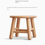 Oak, Beech Solid Wood Small Stool
