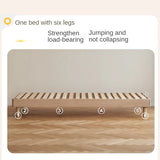 Birch Solid Wood Mother-and-child platform bed, headboard-free bed