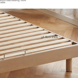 Birch Solid Wood Mother-and-child platform bed, headboard-free bed