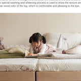 Birch Solid Wood Mother-and-child platform bed, headboard-free bed