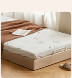 Birch Solid Wood Mother-and-child platform bed, headboard-free bed