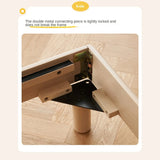 Birch Solid Wood Mother-and-child platform bed, headboard-free bed