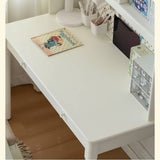 Rubber Solid Wood Cream Style Children's Desk.