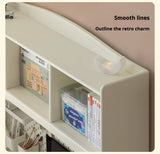 Rubber Solid Wood Cream Style Children's Desk.