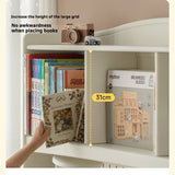 Rubber Solid Wood Cream Style Children's Desk.
