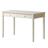 Rubber Solid Wood Cream Style Children's Desk.