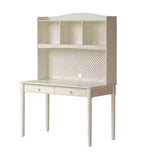 Rubber Solid Wood Cream Style Children's Desk.
