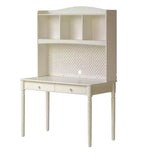 Rubber Solid Wood Cream Style Children's Desk.