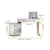Tocador extensible de tocador de maquillaje moderno con espejo de gabinete incluido