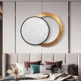 Modern Geometric Circles Simple Wall Decor Metal Home Art