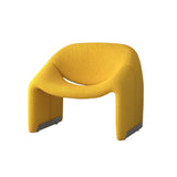 Modern White Boucle Accent Chair Lounge & Chair