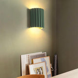 Modern Green Half-Cricle Resin Wall Sconce with 2-Light Living Room Bed Room Kitchen
