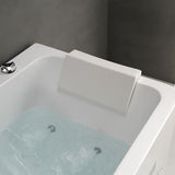 60 بوصة حديثة أكريليك مستطيلة الحوض الاستحمام تدليك ماء في العلاج الكرومث