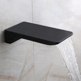 Ducha de mano tipo lluvia de 10" con montaje en pared y sistema de ducha con caño para bañera en negro mate
