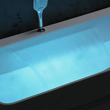 60 بوصة حديثة أكريليك مستطيلة الحوض الاستحمام تدليك ماء في العلاج الكرومث