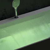 Bañera de hidromasaje rectangular de acrílico moderna de 60" con LED de cromaterapia