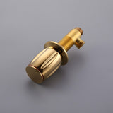 Mooni Modern Waterfall Widespread 2-Handle Bathroom Sink Faucet in Gold Solid Brass