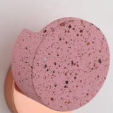 Modern Pink Wall Sconce 1-Light Decor Terrazzo Wall Light for Bedroom