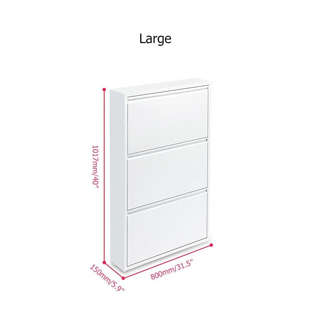 Narrow White Storage Cabinet